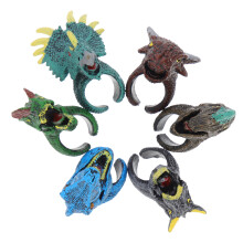 6er-Pack Dinosaurier-Ringe, Spielzeug für Kinderpartys, Geschenktüten, Preise, Tierringe