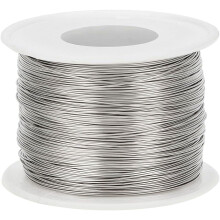 1 rol 24 gauge 524 voet 304 roestvrijstalen binddraad, balseindraad, strikdraad voor het maken van kettingen, armbanden en kralenwerk.