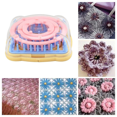 Skymirror Flower Knitting Loom Convenient Compact Practical Flower Maker Weaver Tool Home Supply 1