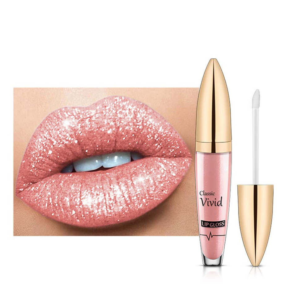 Liquid Lipstick Waterproof Long Lasting Matte to Shimmer Diamond Shiny Lip Gloss for Women 5ml