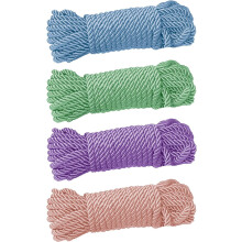Leicht glänzendes, geflochtenes Seil – Strapazierfähiges Mehrzweckseil zum Campen, für Ladung, zum Festzurren und für Schaukeln (4er-Pack)