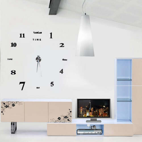 Μοντέρνο Ρολόι Τοίχου Σίγαση DIY - Μοντέρνο Μεταλλικό Ρολόι Τοίχου DIY χωρίς 1