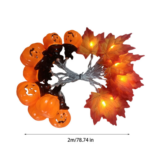 RnemiTe-amo Φωτάκια σε κορδόνι για το Halloween LED, Φωτάκια κολοκύθας για το Halloween, Φωτάκια LED 1