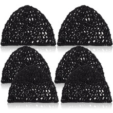 Conjunto de 6 toucas de cabelo femininas, acessórios para cuidados com a cabeça, toucas de malha para cabelo, ideais para serviços de