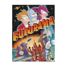 Futurama Měkká a pohodlná plyšová deka, lehká, teplá, plyšová flanelová deka a přehozy na gauč, rozkládací pohovku 60"X50"