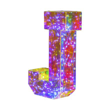 Pompotops100LED Luzes de Alfabeto, Luzes Decorativas Multicoloridas para Casamento, Aniversário, Festa de Dia dos Namorados, Compatíveis com AZ e