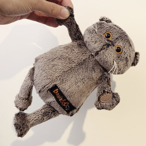 Cartoon Basik & Katze, Plüschtiere, 23 cm 2