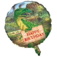 Balon foliowy na urodziny z dinozaurem