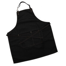 Backschürze mit Taschen, einfache Café-Schürze, schmutzabweisende Schürze für Restaurants