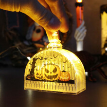 AURIGATE Halloween-Kürbis-Nachtlicht, 7-farbige LED-Lampe mit Silikon-Touch-Funktion und Dimmfunktion, USB-Ladefunktion, kompatibel mit