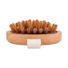 Houten massageborstel, multifunctionele lichaamsmassager voor taille, nek en rug.