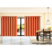 Room Divider 1 Piece K100 Thermal Orange Blackout Panel Curtain for Patio Door Window, 3-Layered Privacy Wall with Grommets, 100" W x 84" L