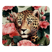 Tappetino per mouse Roses Leopard Beautiful, comodo tappetino per mouse con superficie liscia e antiscivolo per alleviare il dolore, computer,