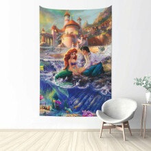 Arazzo decorativo da parete Ariel, tessuto in poliestere impermeabile, decorazione per camera da letto, soggiorno, dormitorio, bagno, regalo di