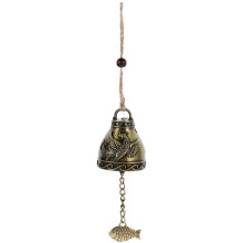 2 campanelli vintage decorativi per esterni, mini campanelli a vento per auto, ornamenti da appendere in lega