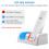 Station de charge compatible avec la télécommande Nintendo Wii 2 + 2 batteries rechargeables blanches 3