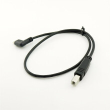 DO 1pcs USB Cineál C3.1 Fireann Uillinn Dhíreach go USB2.0B Fireann Cábla Tiontaire Sioncrónaithe Sonraí Adapter le haghaidh Ríomhaire Glúine