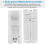 Station de charge compatible avec la télécommande Nintendo Wii 2 + 2 batteries rechargeables blanches 7