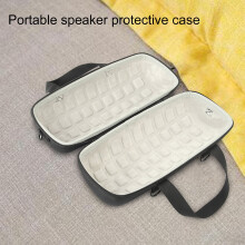 SUSUchens Portable Zipper Anti-scratch EVA Wireless Bluetooth-compatible Speaker Carrying Case Protective Case for compatible with JBL Xtreme3 White