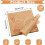 POWKOL200 τεμάχια φύλλα χαρτιού Deli Wax 7x7 ιντσών, λαδόκολλες τύπου παλιάς εφημερίδας 4