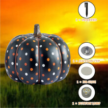 Décoration citrouille gonflable LED, compatible avec les ballons Ympuoqn pour Halloween, pour l'intérieur et l'extérieur.