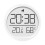 MultiFunction Digital Clock With Temperature Humidity Display WallMounted/Desktop Clock 12/24 Hour Format White 1