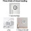 MultiFunction Digital Clock With Temperature Humidity Display WallMounted/Desktop Clock 12/24 Hour Format White 2