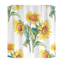 Perdea de duș Giyblacko 70x70inch cu 12 cârlige din plastic, impermeabilă, rezistentă, lavabilă la mașină, cu uscare rapidă