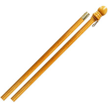 Aste portabandiera in legno da 1,5 m per esterni, compatibili con striscioni, arazzi, supporti a parete, giardino, campeggio, supporto da 152 cm con