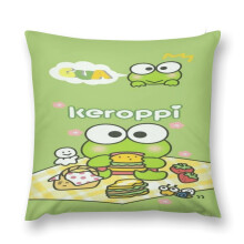 Poszewka na poduszkę Kero Kero Keroppi Pluszowa, wielorozmiarowa, ultrawygodna, antypoślizgowa, ochronna, antystatyczna