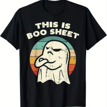 Tricou pentru bărbați și femei cu glugă, acesta este costumul retro de Halloween Boo Sheet Ghost