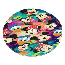 Weihnachtsbaumrock mit Mickey-Mouse-Motiv für Weihnachtsbaum und Weihnachtsbaumschmuck, Weihnachtsfeier, Weihnachtsbaumdekoration