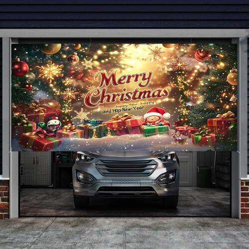 Faixa de Natal para Garagem Personalizada 480x210cm 2