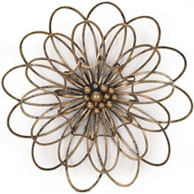 20 inch flori metalice decor de perete fier artă exterior strat multiplu decorare casă pentru dormitor baie living cameră birou grădină