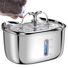 Dávkovač vody pro domácí mazlíčky a kočky, automatická elektrická fontána pro kočky o objemu 2,5 l/84 oz, super tichý průtok vody pro