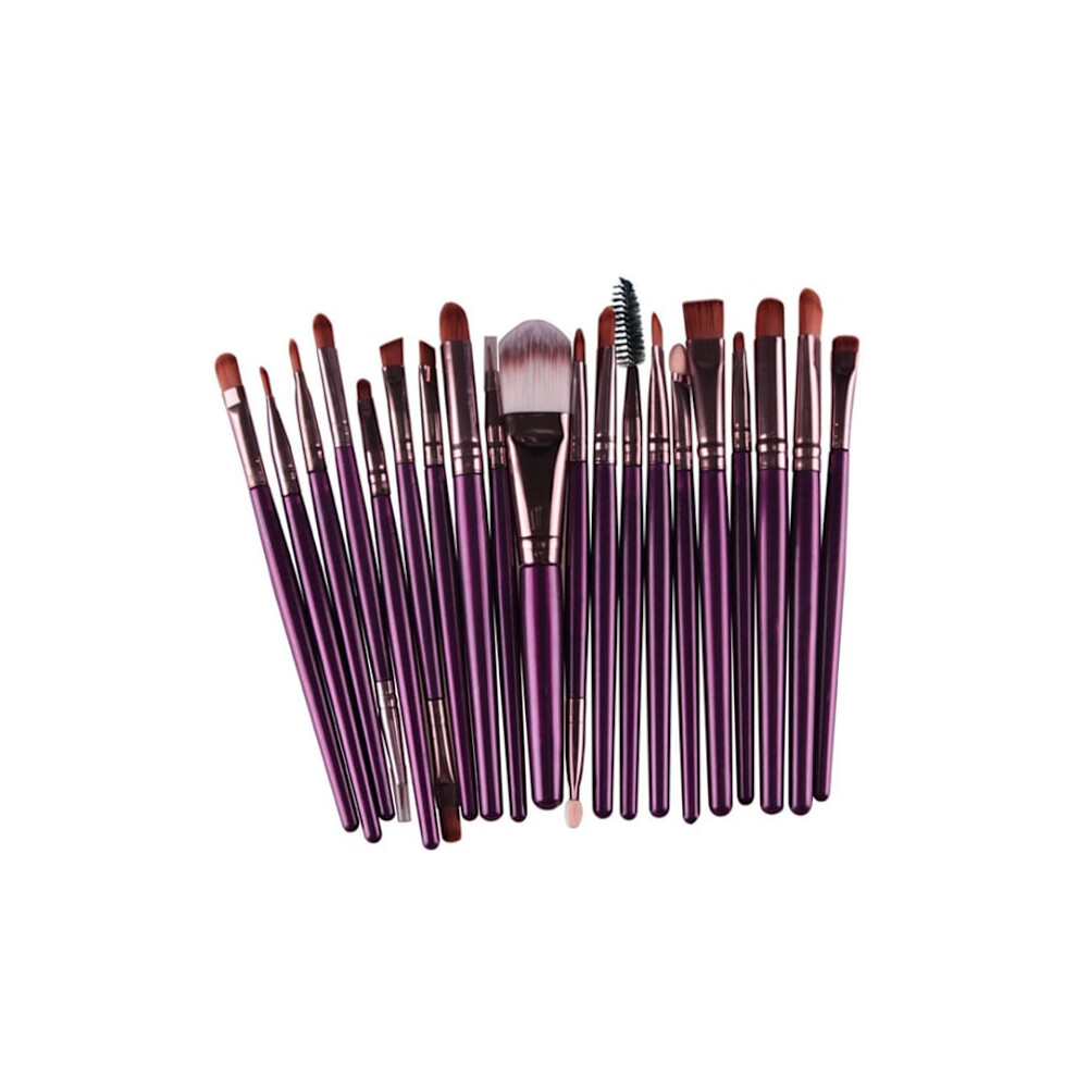 KABUKI Makeup Brush Set with 20 Brushes - ORIGINAL - Purple/Rose