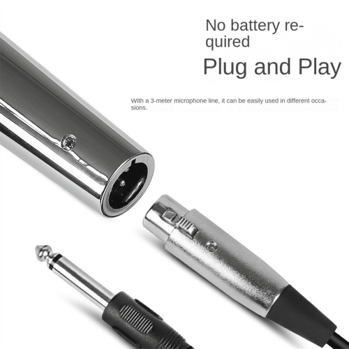 Professional Condenser Mic Handheld Microphone KTV Singing Stage Performance Wired Microphone 1