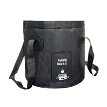 Secchiello pieghevole per riporre oggetti, ideale per picnic all'aperto, campeggio, ghiaccio, borsa termica per birra, contenitore per acqua in