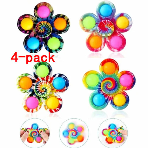 4er-Pack Pop It Fidget Toys Spinner für Kinder