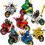 8 minifigurines Ninjago, ensemble de moto, jouet de construction ninja. 1