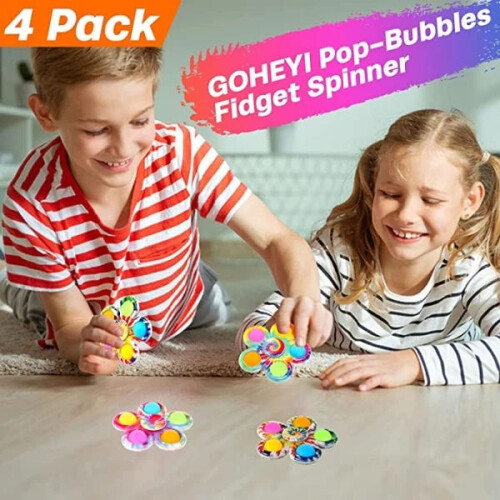 4er-Pack Pop It Fidget Toys Spinner für Kinder 1