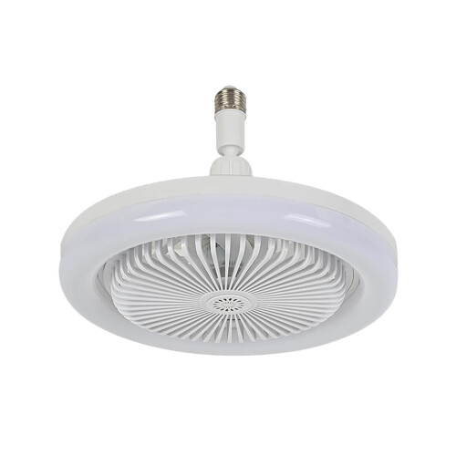 Kcavykas 10.2'' LED Enclosed Bladeless Ceiling Fan with Remote Control 1