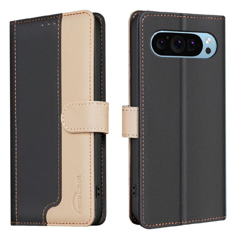 Flip Case For Google Pixel 9 Flip Folio Shockproof Tpu Inner Shell Kickstand Card Slots Holder Rfid Blocking 9048212935315