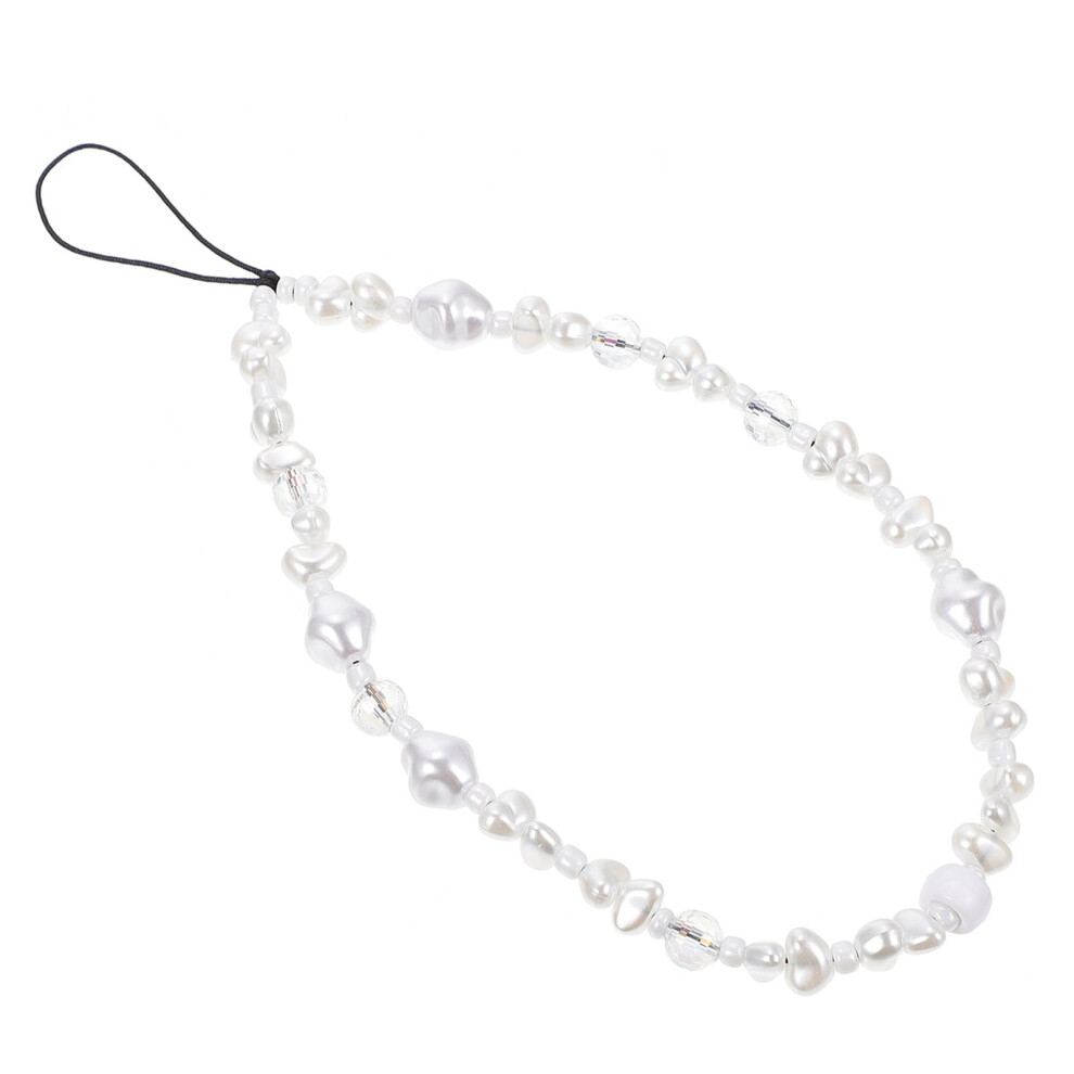 Mobile Phone Chain Crystal Decor Accessory Straps Glass Rice Beads Plastic Pearls 9048212982197