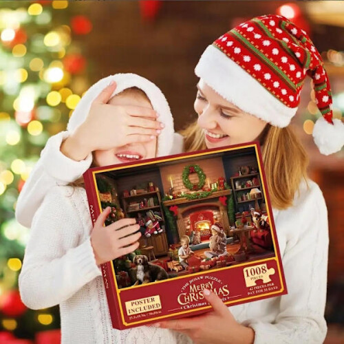 Ημερολόγιο Advent - Παζλ 1008 Τεμαχίων - Χριστουγεννιάτικο Ημερολόγιο 2024 Πολύχρωμο -LY- 2