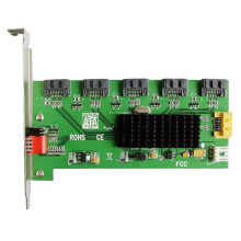 RAID5-arraykaart, harde schijfversnellerkaart, vijfkanaals SATA2-poortkaart, driverloze controller