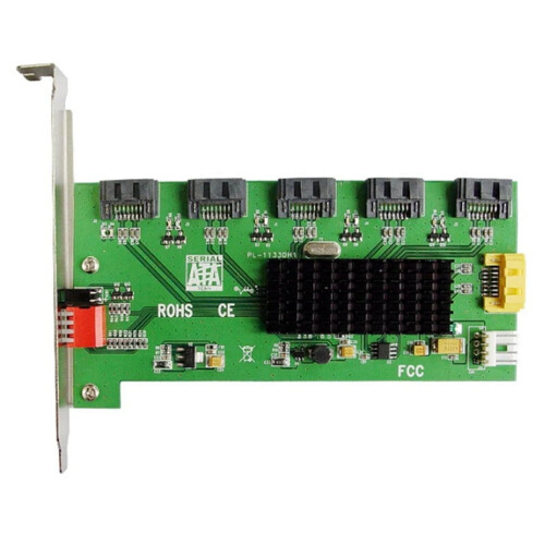 RAID5 Array Card Hard Disk Accelerator Card Five-Channel SATA2 -Port Card Driver-Free Controller