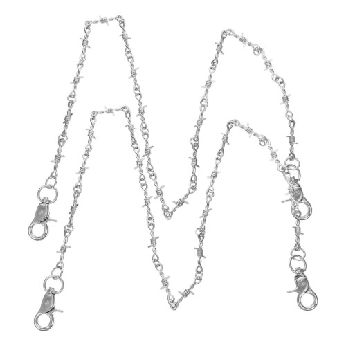 OUNONA2Pcs Αλυσίδα Τζιν Αλυσίδες Ποδηλάτη για Παντελόνια Ανδρικό Πορτοφόλι