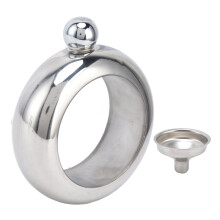 Uadme Flask Bangle Bracelet, 100ml Stainless Steel Alcohol Bottle with Funnel, compatible with Whiskey, Wine, Portable Hip Flask for Party Queen