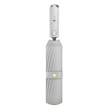 FloHua 3-in-1 ventilatorparaplu met vernevelaar, oplaadbaar en UV-beschermend, opvouwbare automatische paraplu voor op reis, vissen, golfen en voor